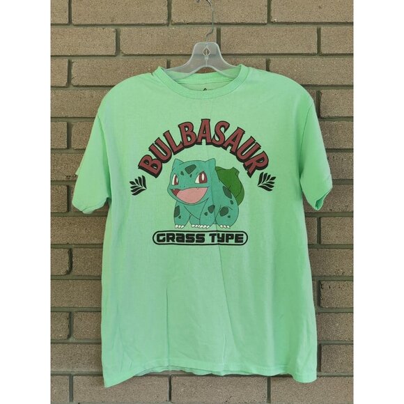 Green Pokemon Bulbasaur Grass Type T-Shirt Size: Small - Picture 1 of 3